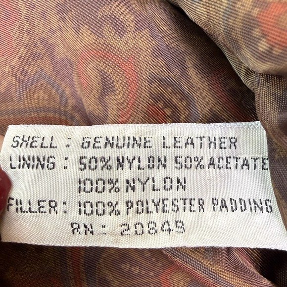 Vtg. Phase 2 Jacket Men's XL Black Leather Bomber Zip Pockets Flight Biker - Picture 14 of 15